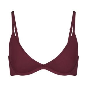 Skims Weightless Scoop Bra Wine